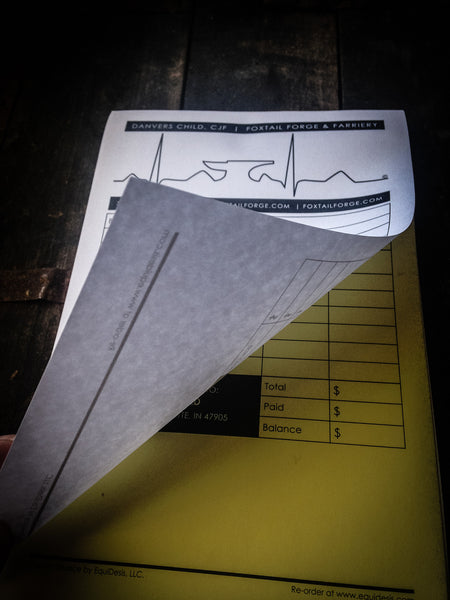 Custom Half Sheet Invoice Pads with Wrap Cover