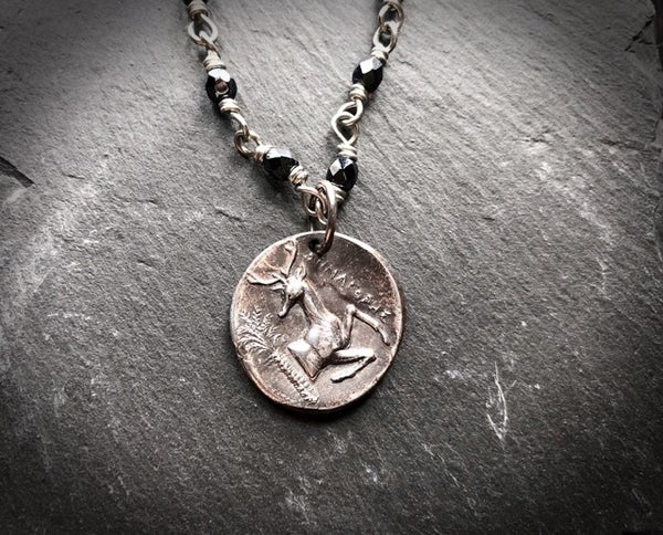 Stag Bas Relief Pendant