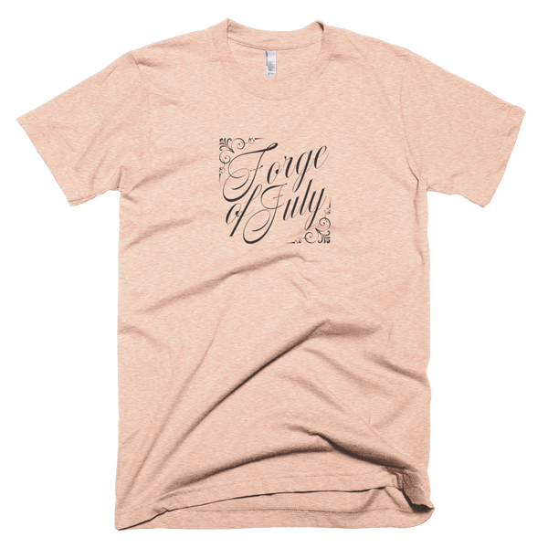 Short Sleeve T-Shirt Forge of July Vino Logo Black