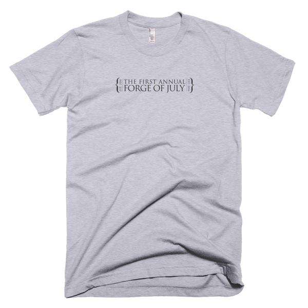 Short Sleeve T-Shirt Forge of July Bourbon Logo Black