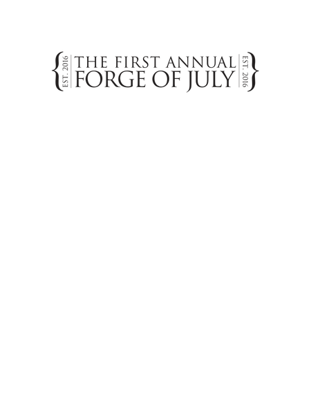 Short Sleeve T-Shirt Forge of July Bourbon Logo Black
