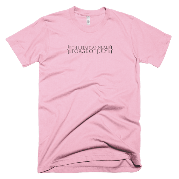 Short Sleeve T-Shirt Forge of July Bourbon Logo Black