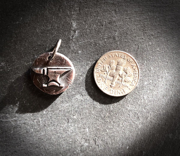 Anvil Bas Relief Pendant
