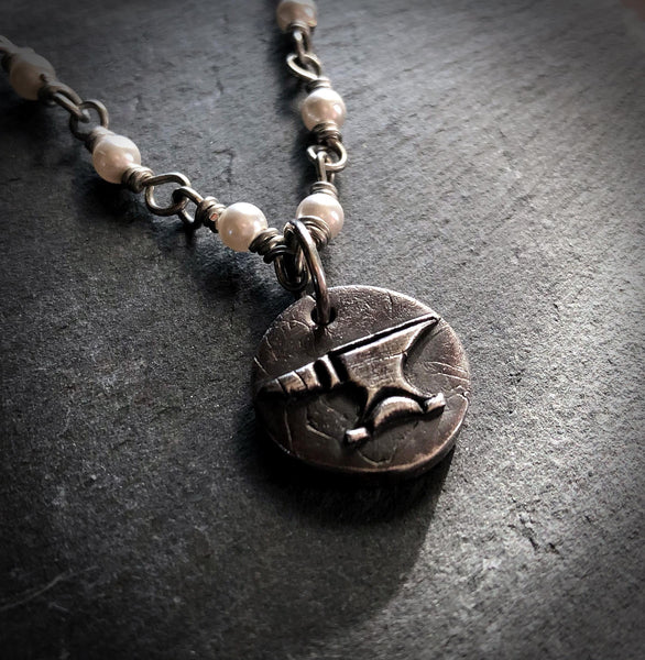Anvil Bas Relief Pendant