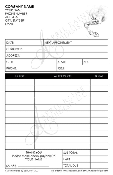 Half Sheet Invoice Pads with Wrap Cover da Vinci Right