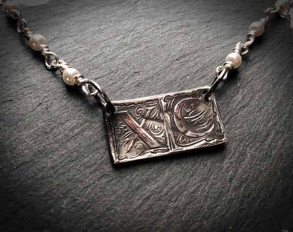 XC Letterpress Necklace