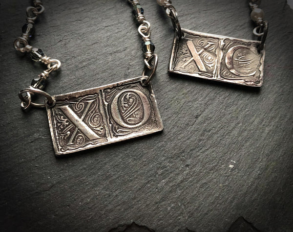 XC Letterpress Necklace