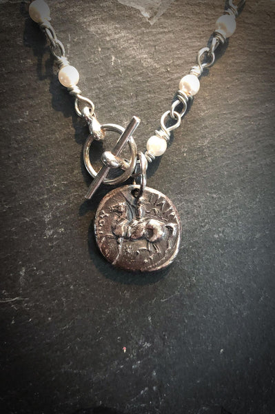 Rider Bas Relief Pendant